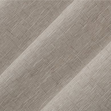 Sun Zero Aldwin Slub Texture Magnetic Closure 100% Blackout Grommet Curtain Panel
