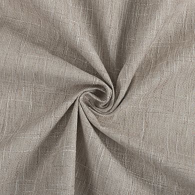 Sun Zero Aldwin Slub Texture Magnetic Closure 100% Blackout Grommet Curtain Panel