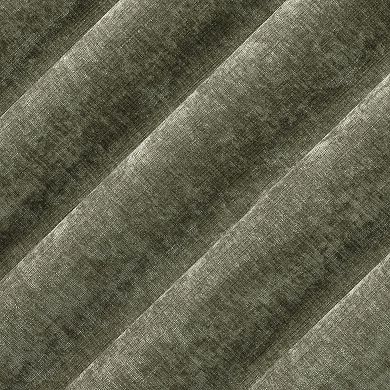Sun Zero Isidora Velvet Magnetic Closure 100% Blackout Grommet Curtain Panel