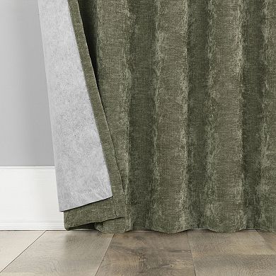 Sun Zero Isidora Velvet Magnetic Closure 100% Blackout Grommet Curtain Panel