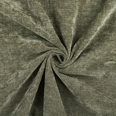 Sun Zero Isidora Velvet Magnetic Closure 100% Blackout Grommet Curtain Panel