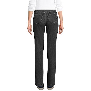 Women's Lands' End Recover High Rise Straight Leg Jeans