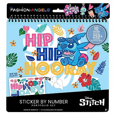 Fashion Angels: Disney Stitch Sticker By Number Portfolio Set