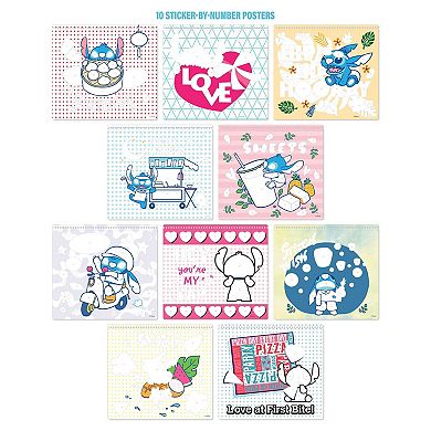 Fashion Angels: Disney Stitch Sticker By Number Portfolio Set