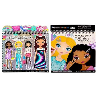 Fashion Angels: Fashionista & Beauty Guru Makeup Artist Sketch Portfolio Bundle