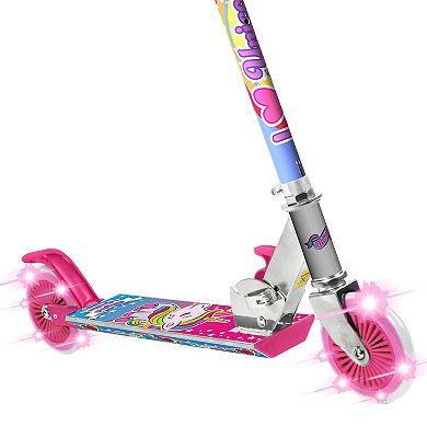 Ozbozz: Unicorn Magical Sparkles Scooter with Flashing Wheels