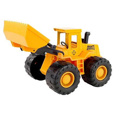 Mighty Wheels 2 Pack Dump Truck & Front Loader Construction Vehicle Set