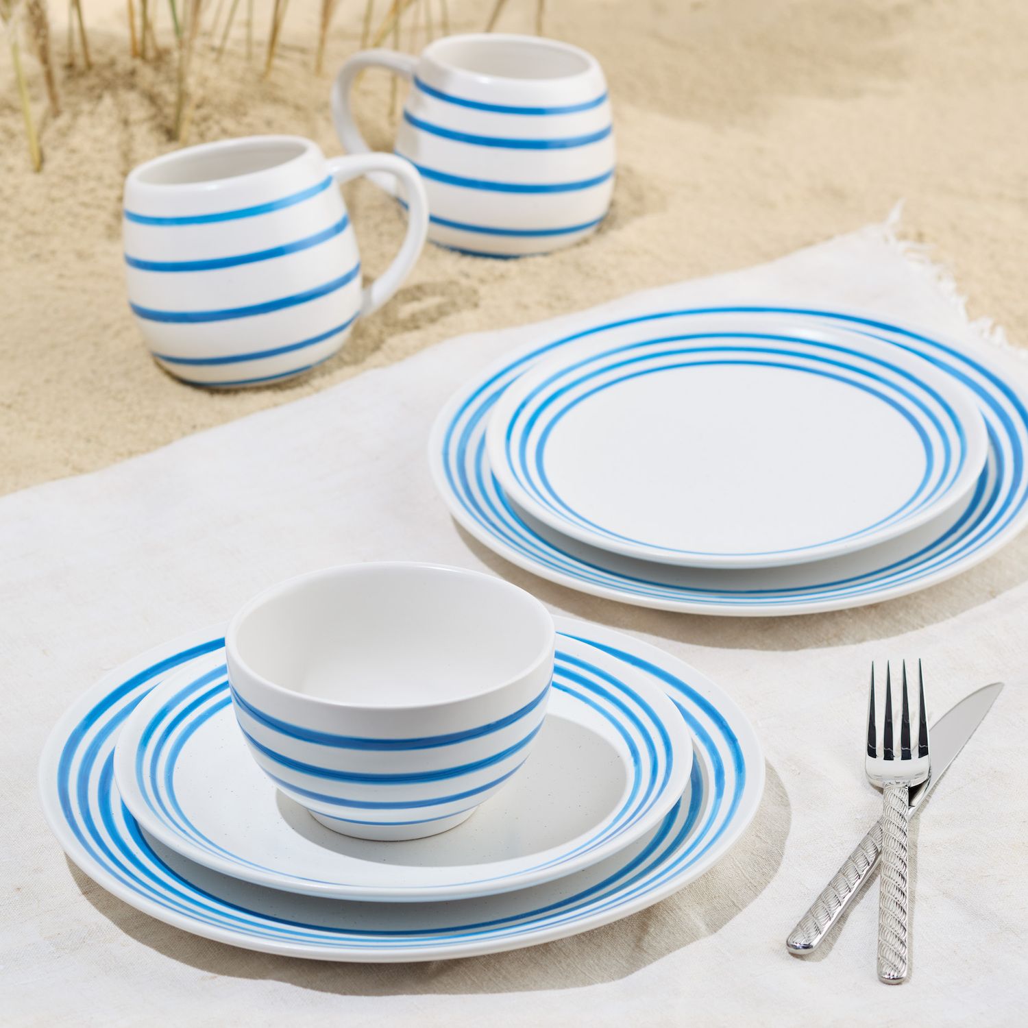 Certified International Dockside Blue Dinner Plates - Thumbnail 5