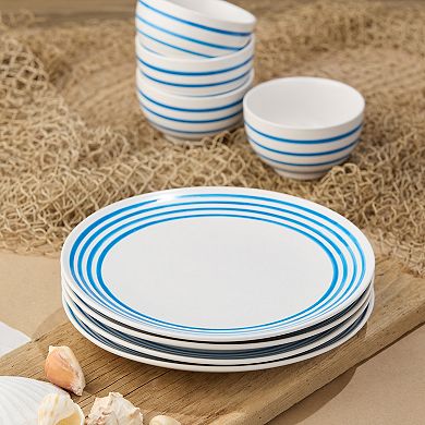 Certified International Dockside Blue 4-pc. Dinner Plates