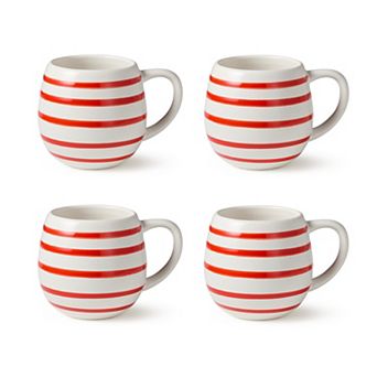 Certified International Dockside Red 4 pc Mugs