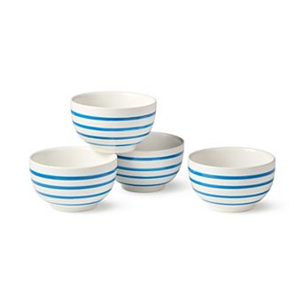 Certified International Dockside Blue 4 pc Ice Cream Bowls