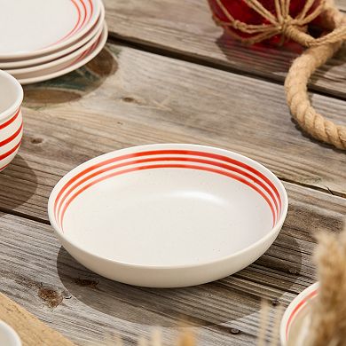 Certified International Dockside Red 4-pc. Soup Bowls