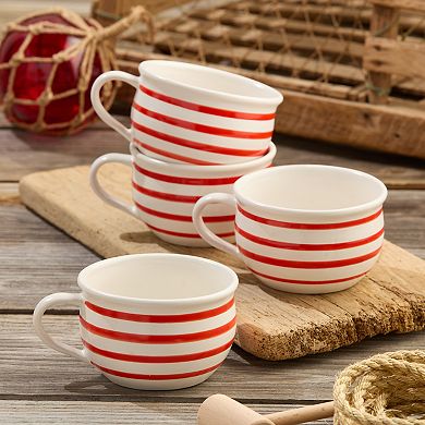 Certified International Dockside Red Chowder Bowls