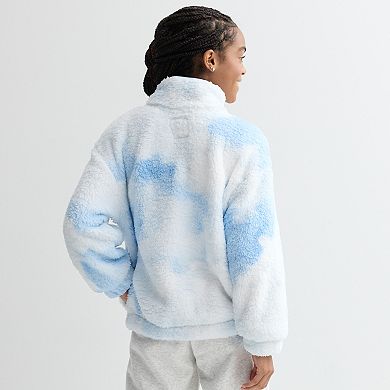 Girls 7-16 Limited Too Sherpa Quarter Snap Pullover