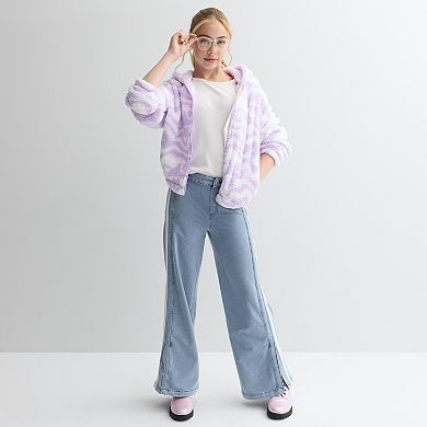 Girls 7-16 Limited Too Sherpa Full Zip Hoodie