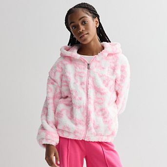 Girls 7-16 Limited Too Sherpa Full Zip Hoodie