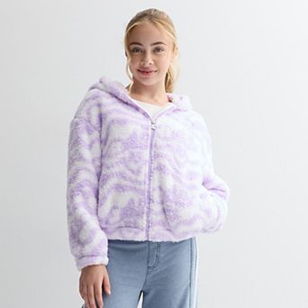 Girls 7-16 Limited Too Sherpa Full Zip Hoodie