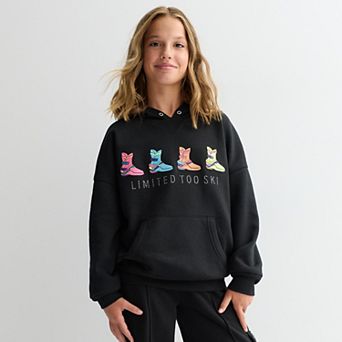 Girls 7-16 Limited Too Oversized Graphic Hoodie
