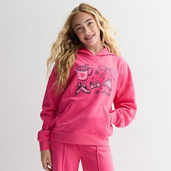 Girls 7-16 Limited Too Oversized Graphic Hoodie