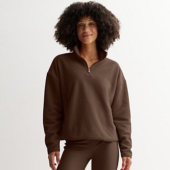 Petite Tek Gear® Micro Fleece Quarter-Zip Pullover