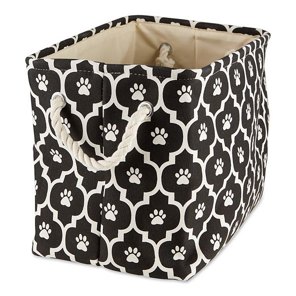 Bone Dry Lattice Pet Toy Bin - Black (MEDIUM)