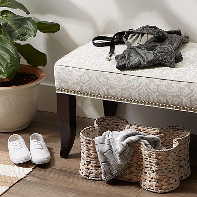Bone Dry Hyacinth Bone Shaped Pet Storage Basket