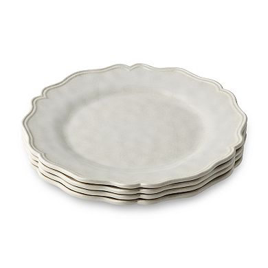 Certified International Isabella Crackle Teal 4-pc. Dinner Plates