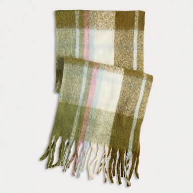 Women's Sonoma Goods For Life® Overscale Brushed Plaid Wrap Scarf