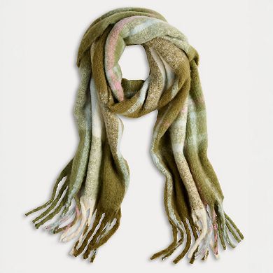 Women's Sonoma Goods For Life® Overscale Brushed Plaid Wrap Scarf