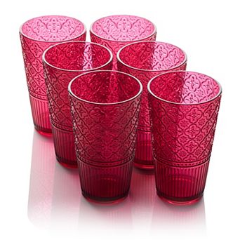 Certified International Victoria Green 6 pc Ice Tea Glasses