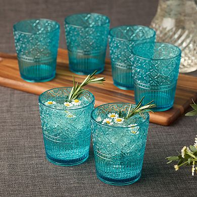 Certified International Victoria Green 6-pc. DOF Glasses