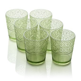 Certified International Victoria Green 6 pc DOF Glasses
