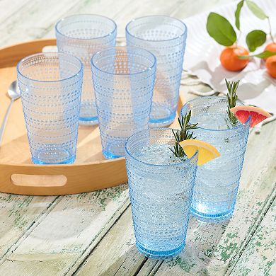Certified International Sante Fe Orange 6-pc. Ice Tea Glasses