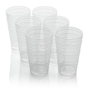 Certified International Sante Fe Orange 6 pc Ice Tea Glasses