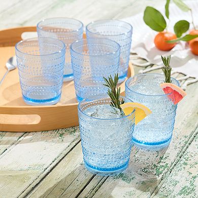 Certified International Sante Fe Orange 6-pc. DOF Glasses
