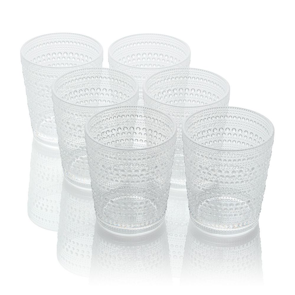 Certified International Sante Fe Orange 6-pc. DOF Glasses - Clear