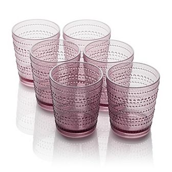 Certified International Sante Fe Orange 6 pc DOF Glasses
