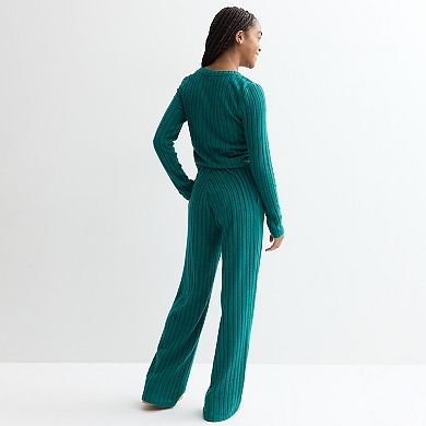 Girls 7-16 Limited Too 2-pc. Hacci Long Sleeve Top & Pants Set