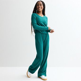 Girls 7-16 Limited Too 2 pc Hacci Long Sleeve Top & Pants Set