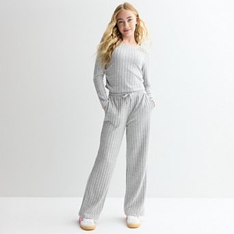 Girls 7-16 Limited Too 2 pc Hacci Long Sleeve Top & Pants Set