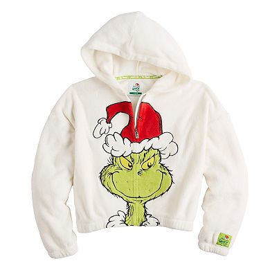 Girls 7-16 Limited Too Grinch Full Zip Graphic Hoodie