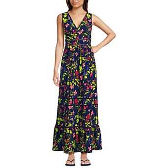 Women's Lands' End Embellished Trim Maxi Dress