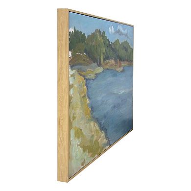 Gallery 57 Inlet Beach Floating Framed Wall Art Canvas