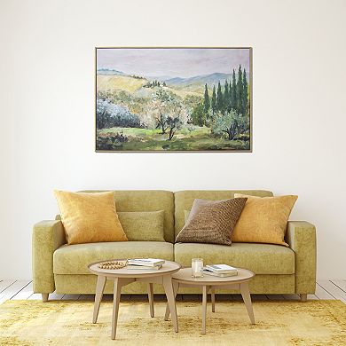 Gallery 57 Tuscan Hills Floating Framed Wall Art Canvas