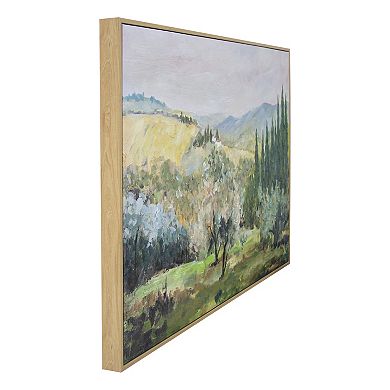 Gallery 57 Tuscan Hills Floating Framed Wall Art Canvas