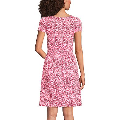Women's Lands' End Smocked Waist Dress