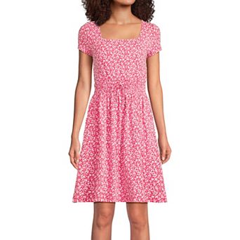 Women's Lands' End Smocked Waist Dress