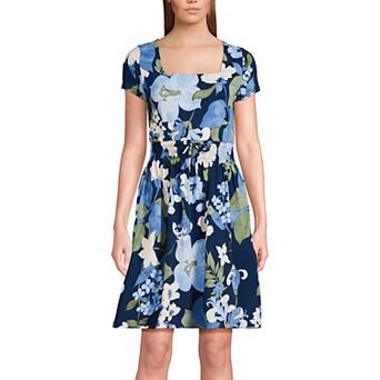 Women's Lands' End Smocked Waist Dress