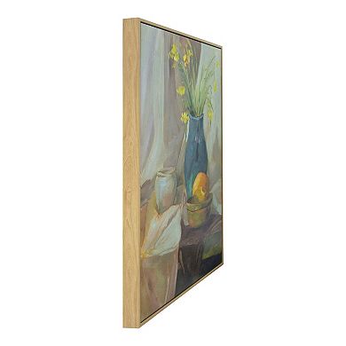 Gallery 57 Still Life Vase Floating Framed Wall Art Canvas