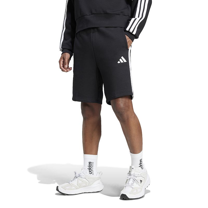 Men's adidas Essentials 3-Stripes Fleece Shorts, 